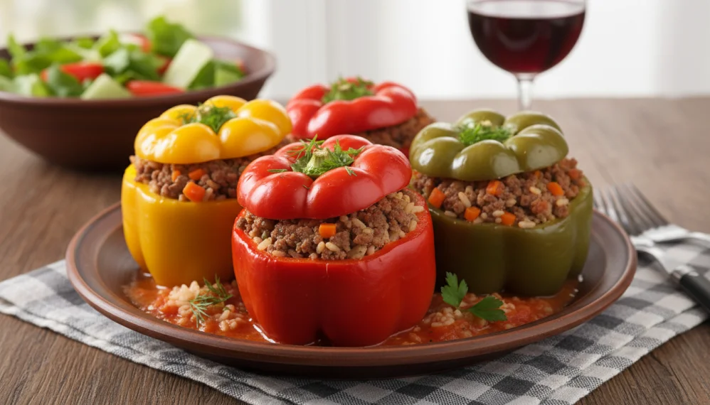 Ardei dietetici umpluti cu carne de vita