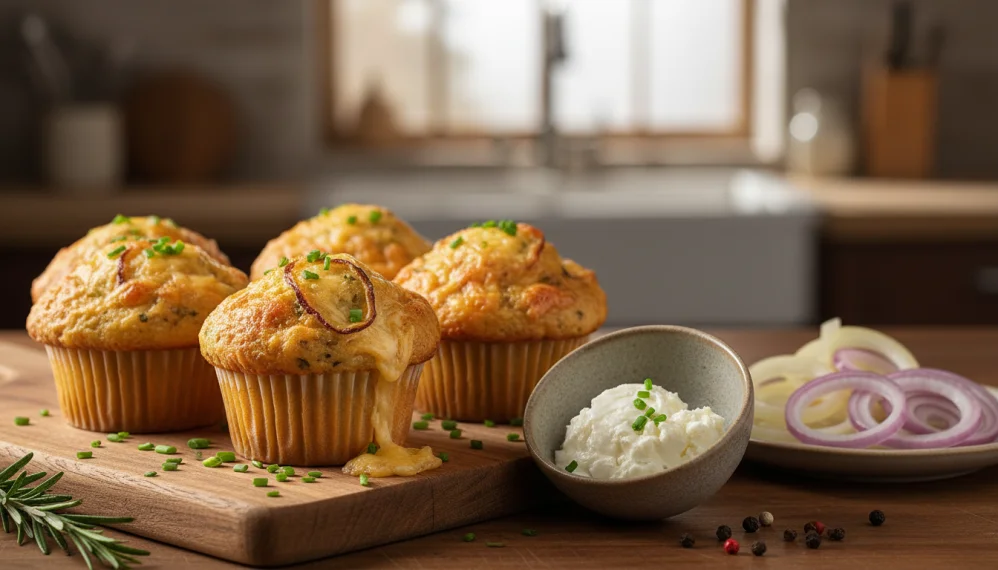 Briose cu branza si ceapa