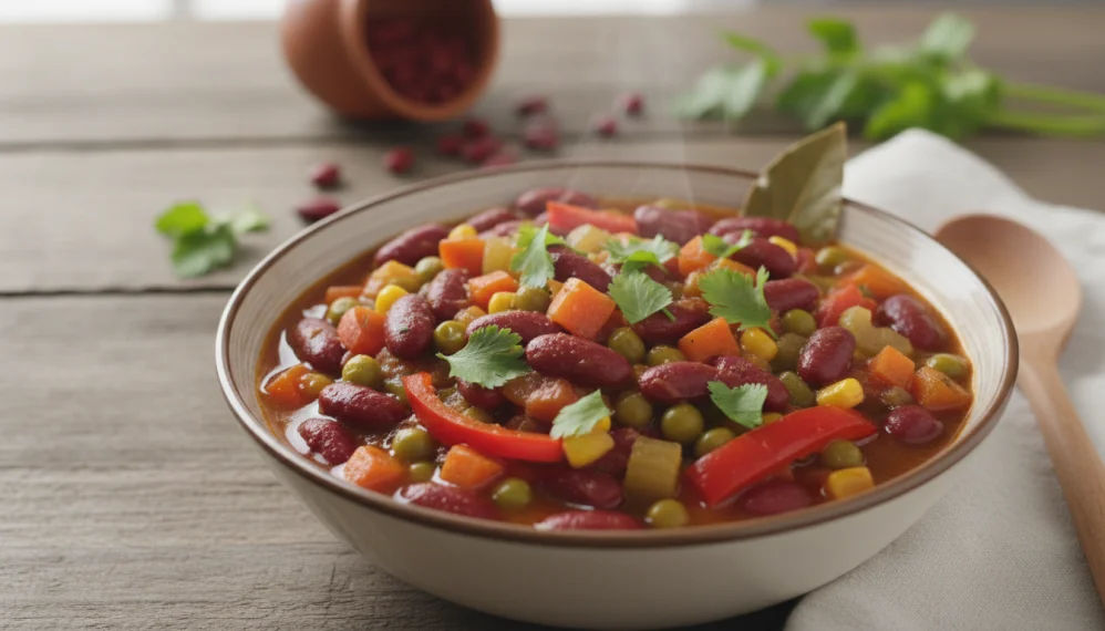 Fasole rosie cu legume