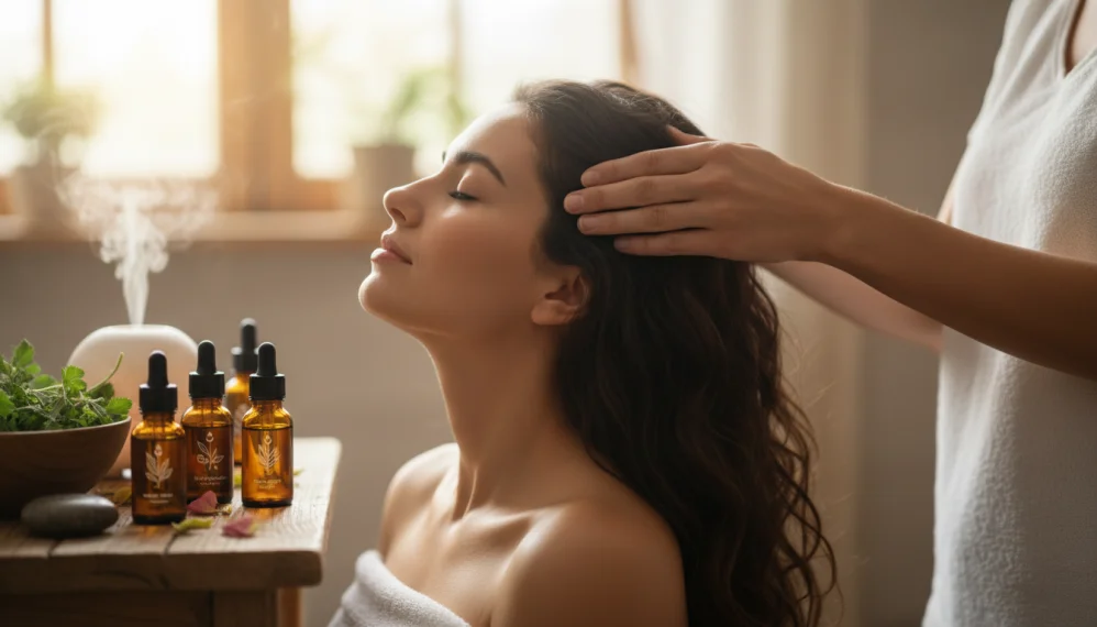Masaj cu uleiuri esentiale