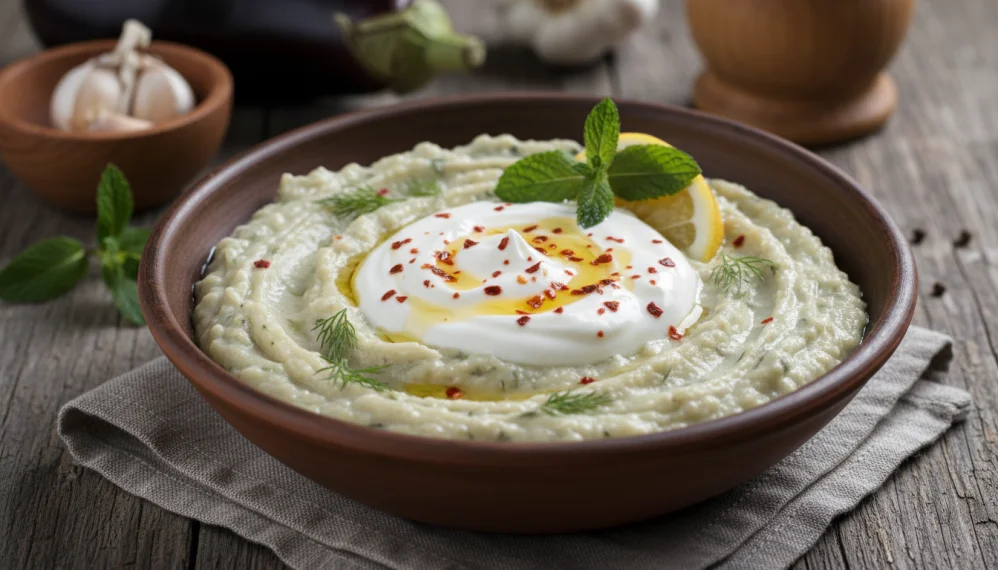 Piure de vinete cu iaurt