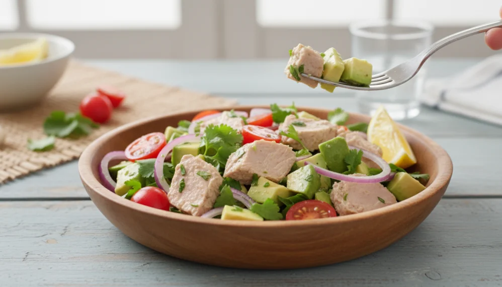 Salata de ton cu avocado