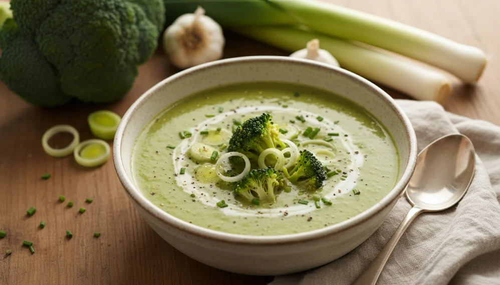 Supa crema de broccoli si praz