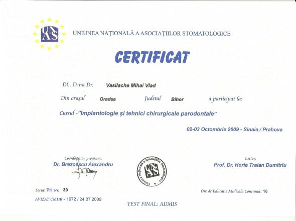 Certificat absolvire