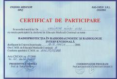 Certificat participare