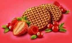 BISCUITI CU CAPSUNI :)